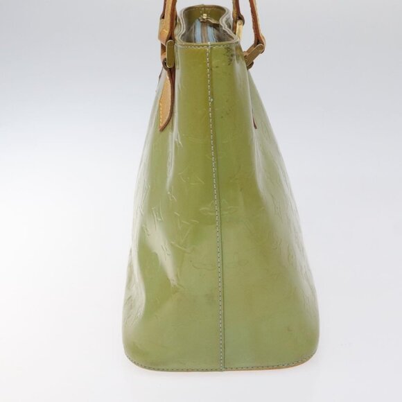 LOUIS VUITTON Monogram Vernis Houston Hand Bag Baby Blue M91005 LV Auth 115892 - Picture 5 of 16